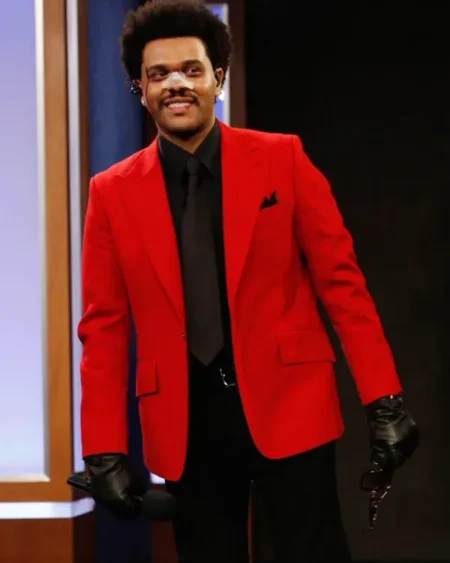 Blinding Lights The Weeknd Red Blazer