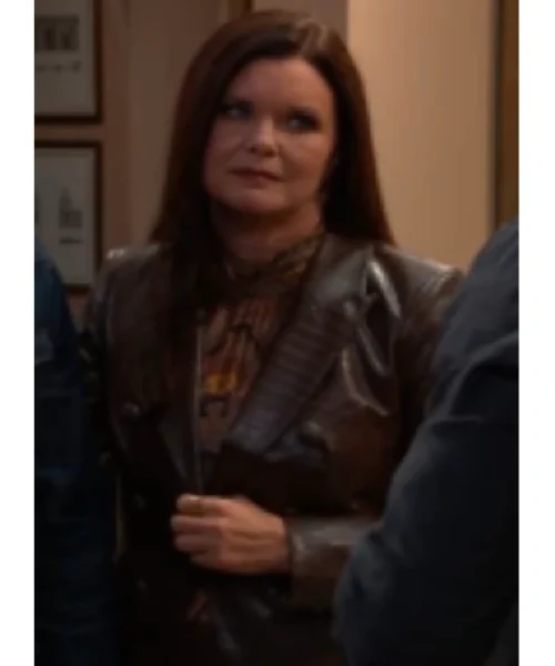 Bold and the Beautiful 2025 Heather Tom Dickey Leather Jacket