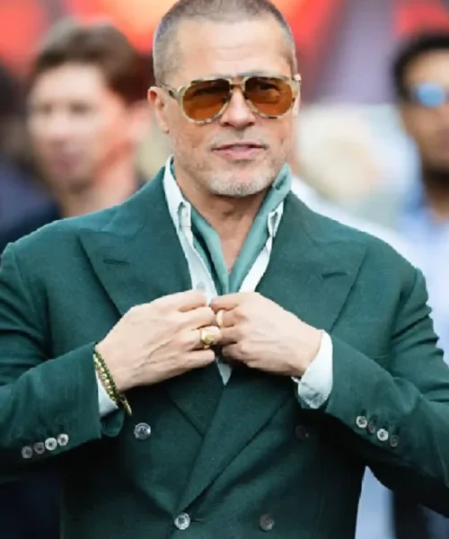 Brad Pitt F1 The Movie European Premiere Green Blazer
