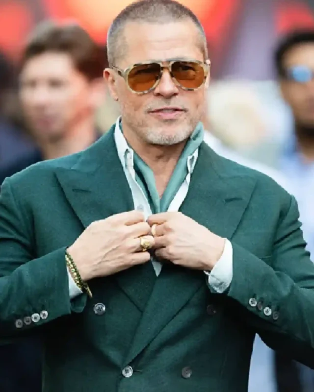 Brad Pitt F1 The Movie European Premiere Green Blazer