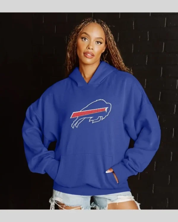Buffalo Bills Never Stop Oversized Hoodie