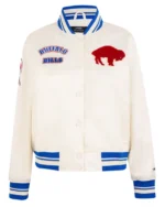 Buffalo Bills Retro Classic Rib Satin Jacket