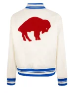 Buffalo Bills Retro Classic Rib Satin Jacket back