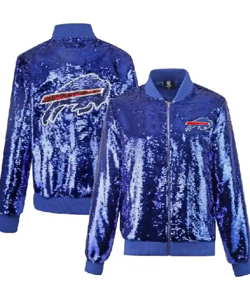 Buffalo Bills Sequin Full-Zip Women's Jacket