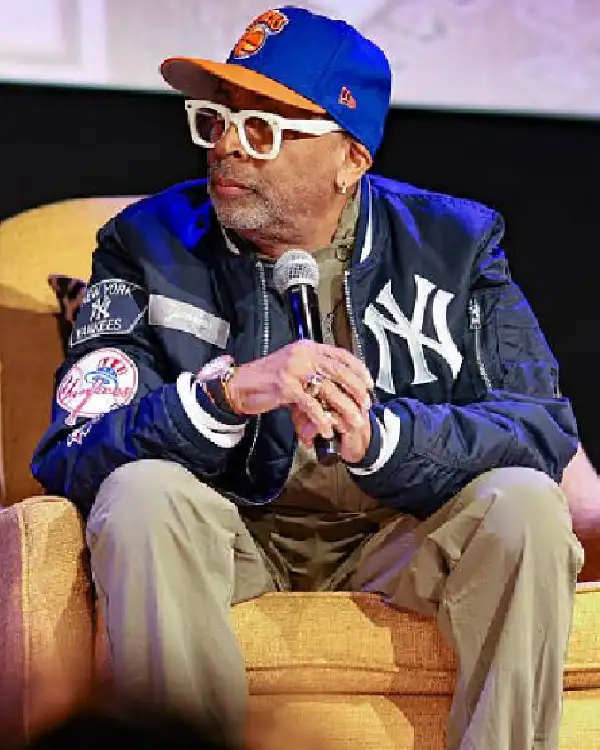 Buy 2025 Montclair Film Festival Spike Lee Varsity New York Yankees Blue Jacket for sale
