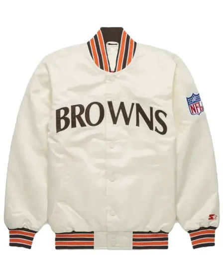 Buy Cleveland Browns Satin Jacket For Men & Women