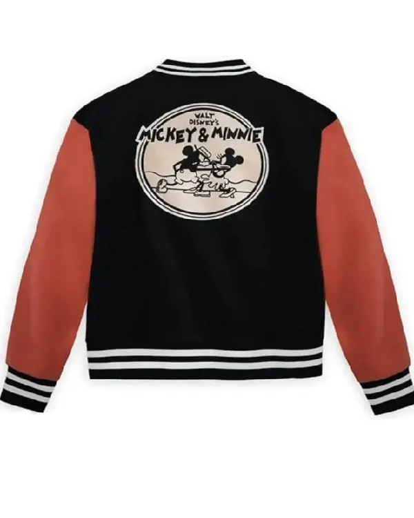 Buy Disney Mickey Mouse and Minnie Mouse Varsity Bomber Jacket Sale