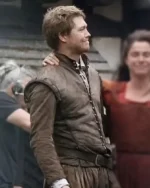 Buy Joe Alwyn Movie Hamnet 2025 Bartholomew Brown Suede Vest