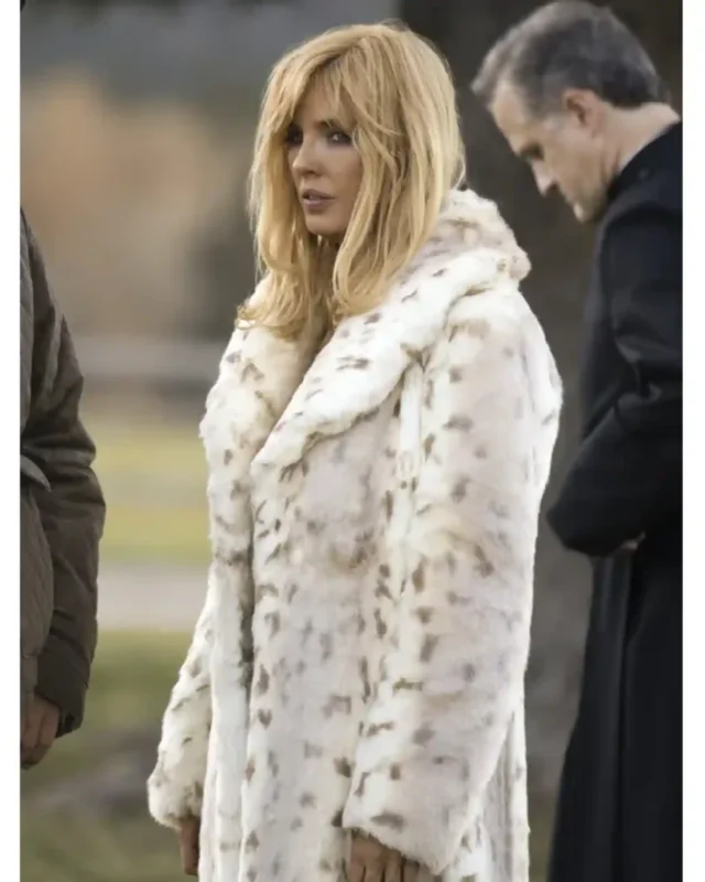 Buy Kelly Reilly Yellowstone S04 Beth Dutton Faux Fur Leopard Coat