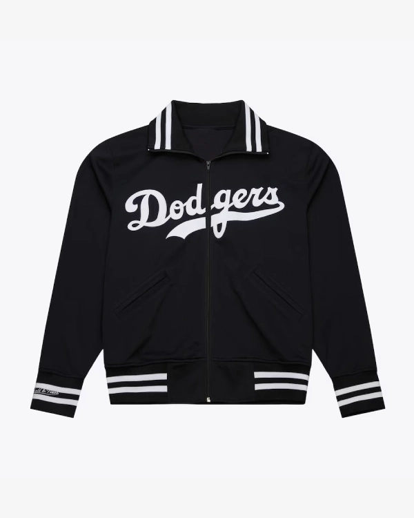 Buy Los Angeles Dodgers Black Mitchell & Ness Cooperstown Vintage Logo Replica Batting Practice Jacket