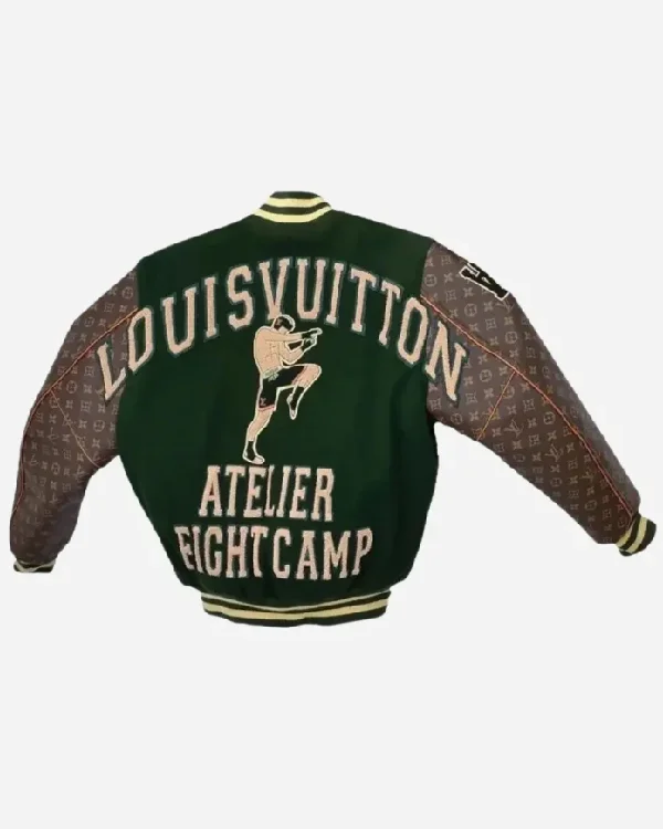 Buy Louis Vuitton Atelier Fight Camp Green & Brown Letterman Varsity Jacket