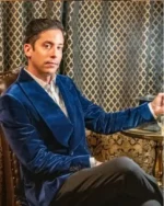 Buy Mayflower Cigars Mayflower Smoking Velvet Blazer Jacket Sale Blue