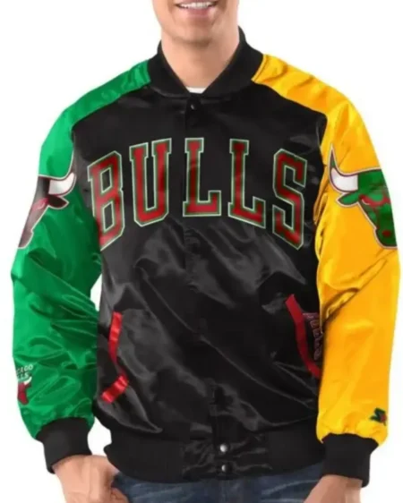 Buy Men’s Starter Chicago Bulls Ty Mopkins Satin Jacket on Sale