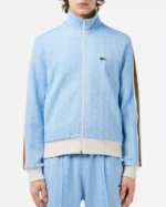 Buy Netflix Series My Life With The Walter Boys S02 Dylan “Lacoste” Logo Monogram Brown Sleeve Track Jacket Sale