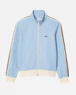 Buy Netflix Series My Life With The Walter Boys S02 Dylan “Lacoste” Logo Monogram Brown Sleeve Track Jacket on Sale