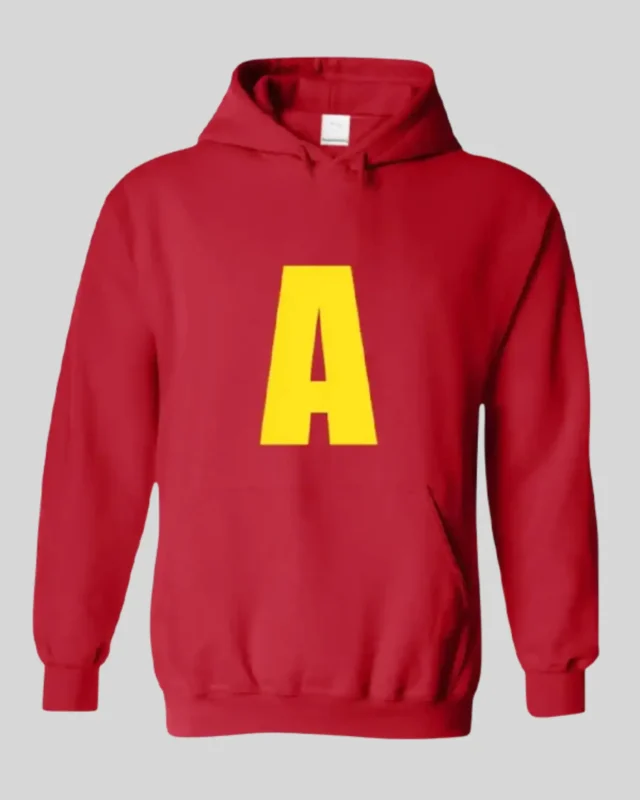 Buy Re-Creation – Unisex Alvin and The Chipmunks Alvin Pullover Hoodie Sale Red