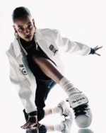 Buy  Recreated - Adidas x Avirex White Leather Bomber Jacket on Sale