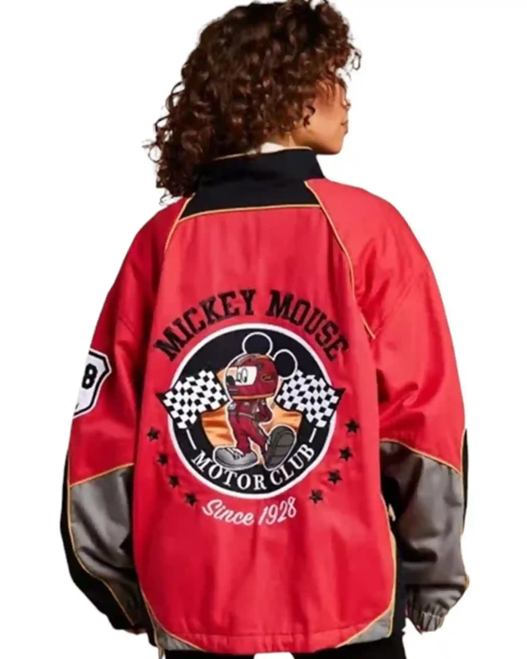 Buy Recreation – Disneyland Mickey Mouse Motor Club Racing Jacket Sale Back