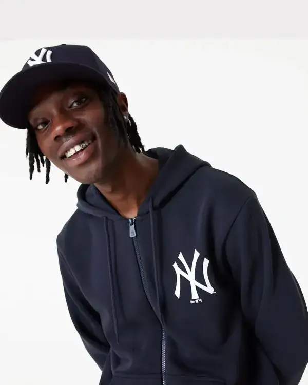 Buy Recreation – New Era New York Yankees MLB Essential Navy Full Zip Hoodie on Sale