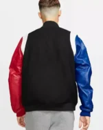 Buy Recreation – Nike Air Jordan Sport DNA Varsity Jacket Black _ Red _ Blue Sale Back
