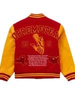 Buy Supreme Team Varsity Black & Red Jacket For Men & Women Sale Red Back