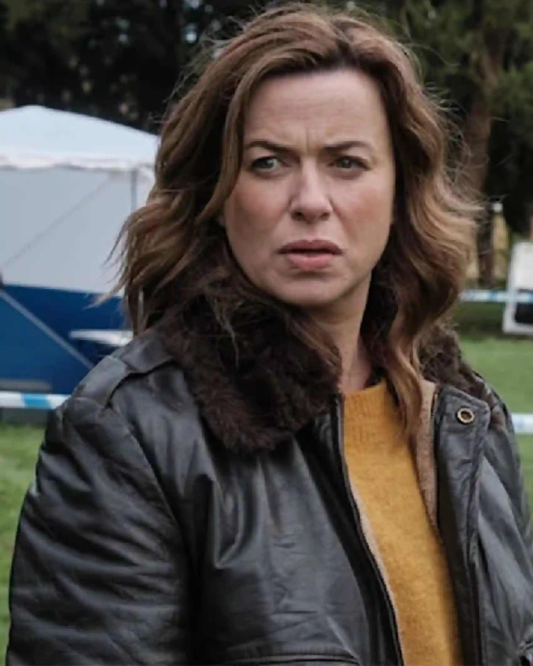 Buy The Crow Girl Eve Myles Leather Jacket Sale Grey