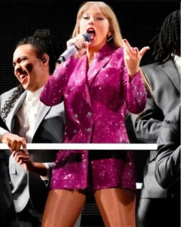 Buy The Eras Tour Buenos Aires Taylor Swift Pink Sequin Blazer For Sale