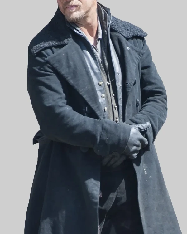 Buy Tom Hardy Black Wool Trench Coat