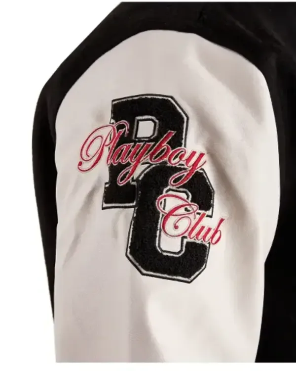 Buy True Religion X Playboy Bomber Varsity Jacket Sale Sleeve