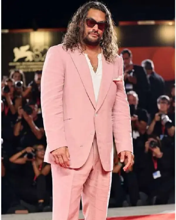 Buy Venice Film Festival Premiere 2025 Jason Momoa Pink Suit