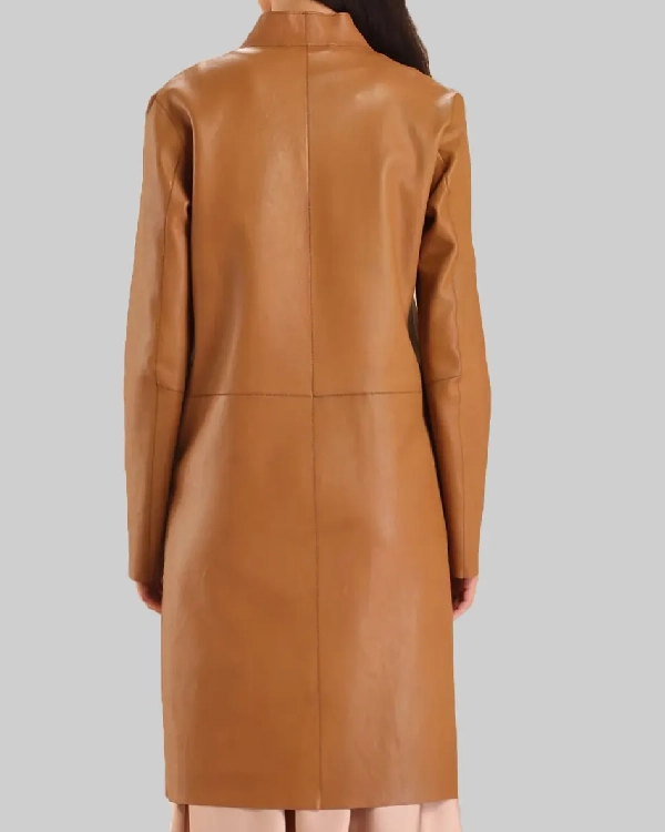 Buy Virgin River S06 Alexandra Breckenridge (Melinda Monroe) Brown Leather Coat