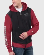 Buy Washington Commanders Starter Black_Burgundy Thursday Night Gridiron Full-Zip Hoodie