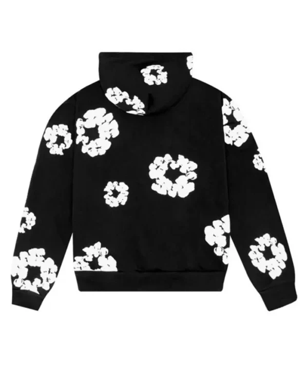 Buy York Denim Tears Black Cotton Wreath Hoodie Jacket For Sale