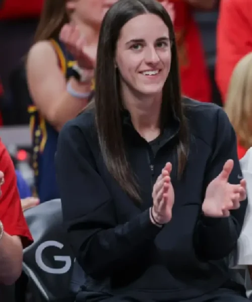 Caitlin Clark Indiana Fever Black Cropped Jacket