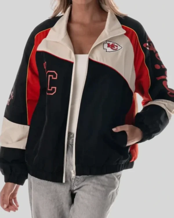 Caitlin Clark Kansas City Chiefs Color lock Track Jacket