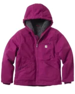 Carhartt Lined Hooded Active Purple Jacket