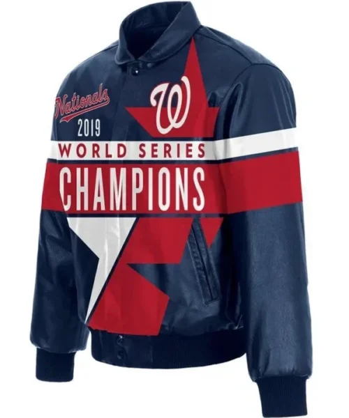 Champions Washington Nationals Leather Jacket