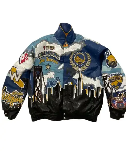 Championship Golden State Leather Warriors Leather Jacket