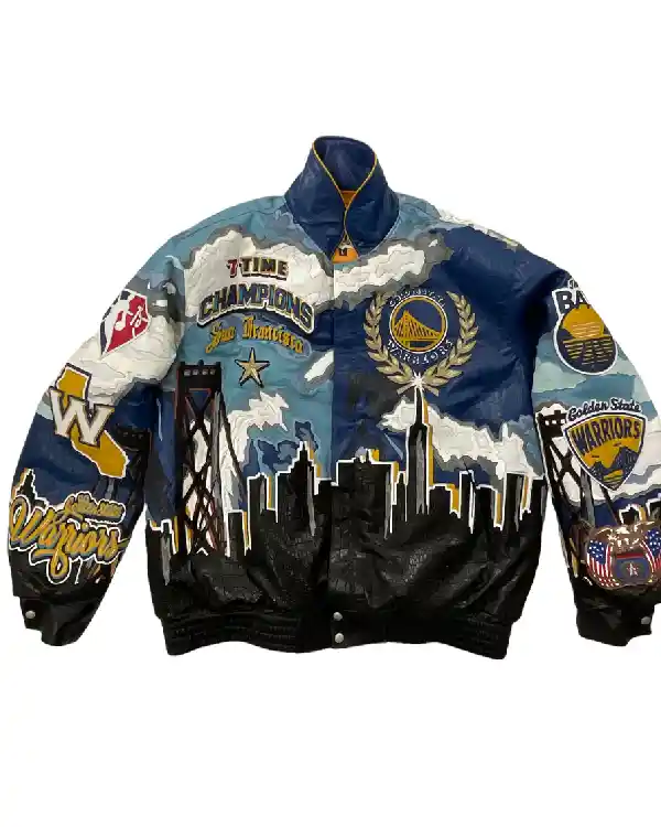 Championship Golden State Leather Warriors Leather Jacket