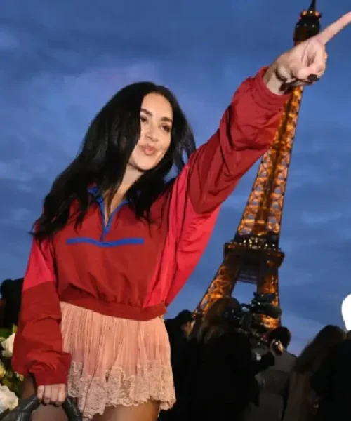 Charli XCX Paris Fashion Week Red Jacket