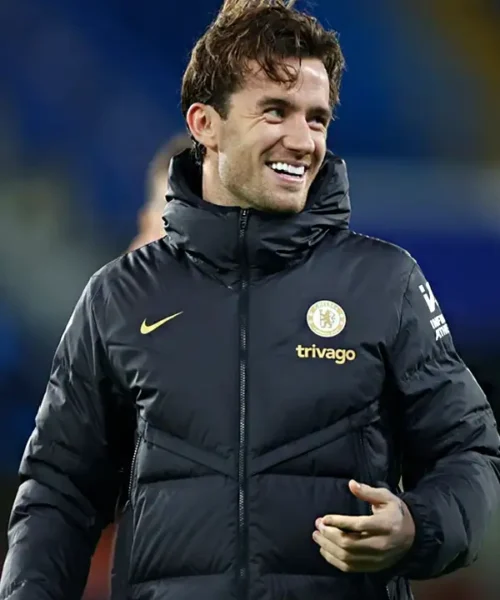 Chelsea F.C Black Puffer Coat
