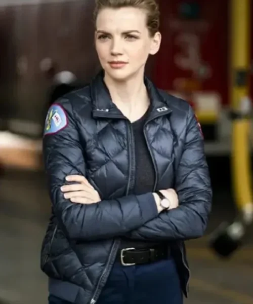 Chicago Fire S10 Kara Killmer Puffer Quilted Jacket