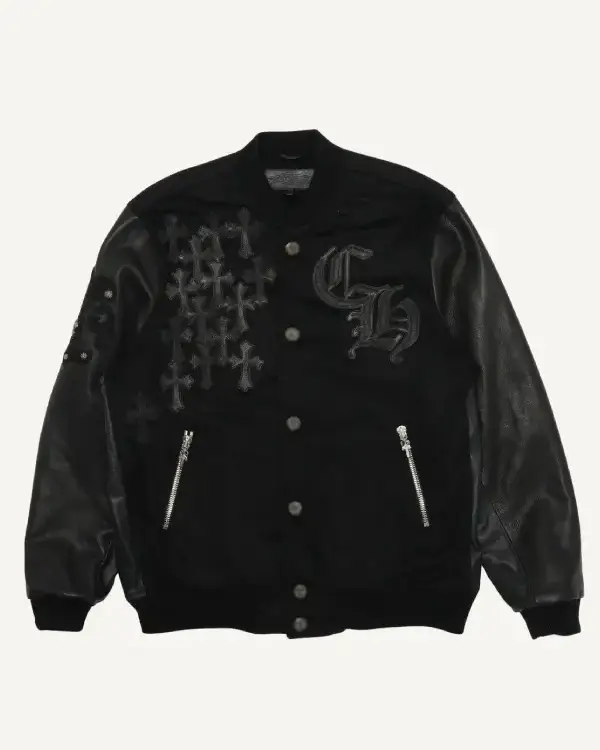 Chrome Heart Letterman Varsity Jacket