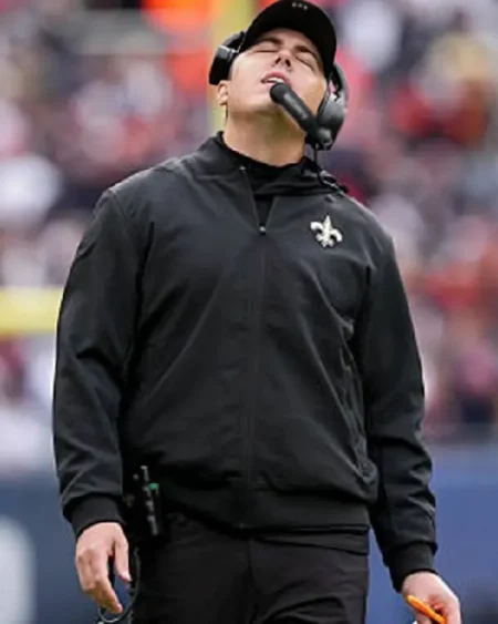 Coach Kellen Moore New Orleans Saints 2025 Black Jacket