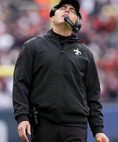 Coach Kellen Moore New Orleans Saints 2025 Black Jacket