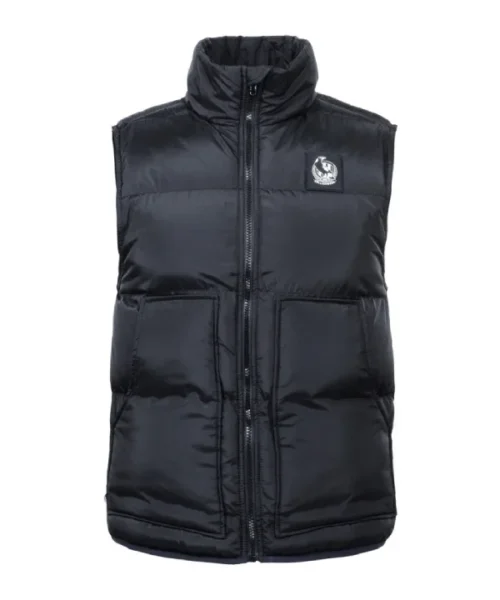 Collingwood Black Puffer Vest