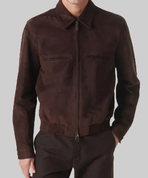 David Beckham Brown Suede Jacket