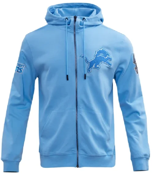 Detroit Lions Classic Chenille Fz Po Hoodie