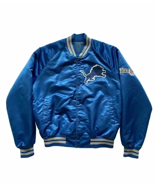 Detroit Lions Satin Bomber Jacket