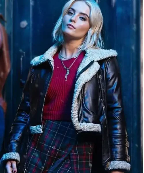 Doctor Who Ruby Sunday Shearling Leather Jacket